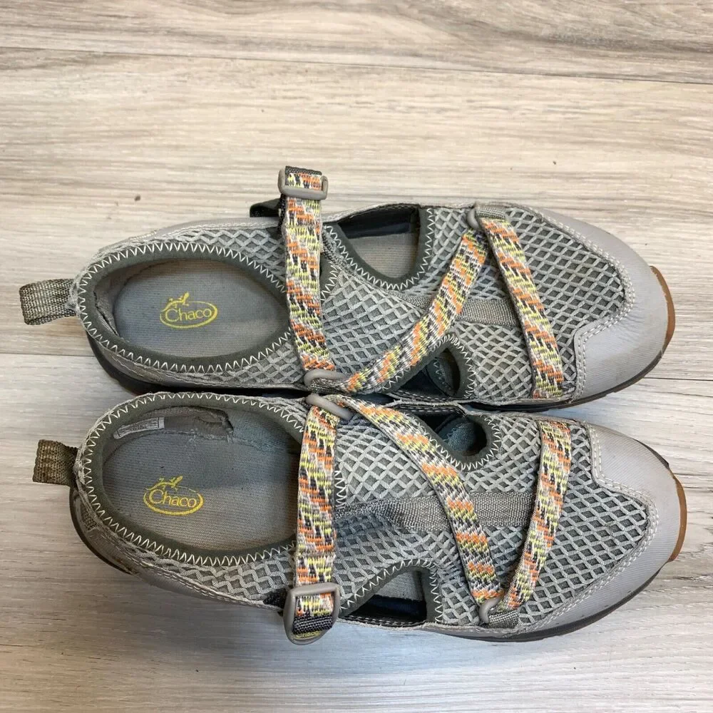 CHACO Odyssey Gray‎ Sport Water Sandal Shoes Little Kids Boys Girls Size 5 36